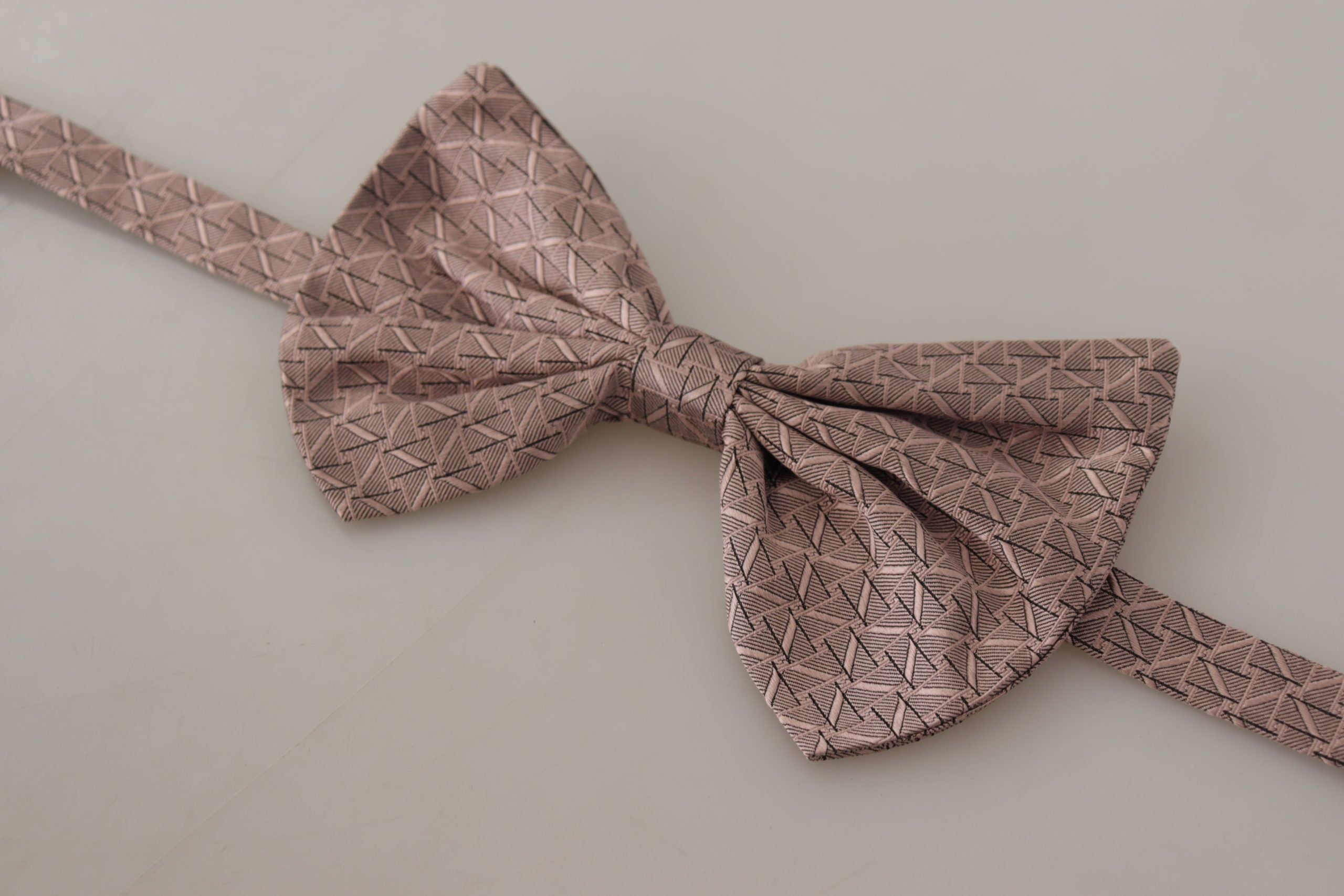 Dolce &amp; Gabbana Elegante graue Seidenfliege - Herren-Abendgarderobe