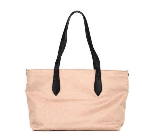 Petit sac fourre-tout Burberry en nylon Econyl beige rose avec logo