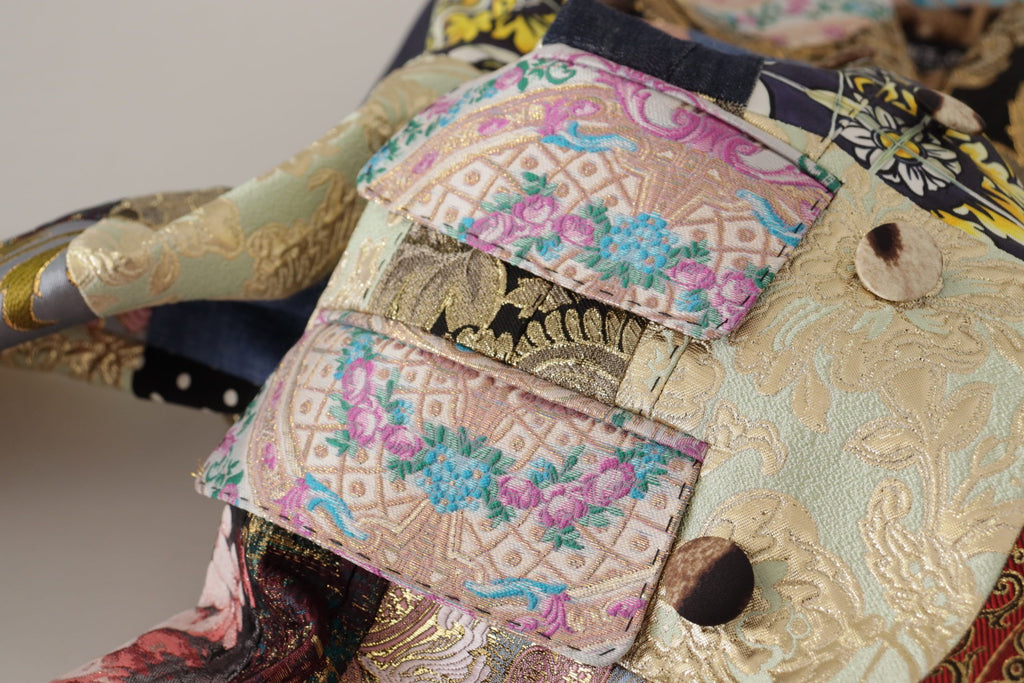Dolce &amp; Gabbana Élégant blazer patchwork multicolore