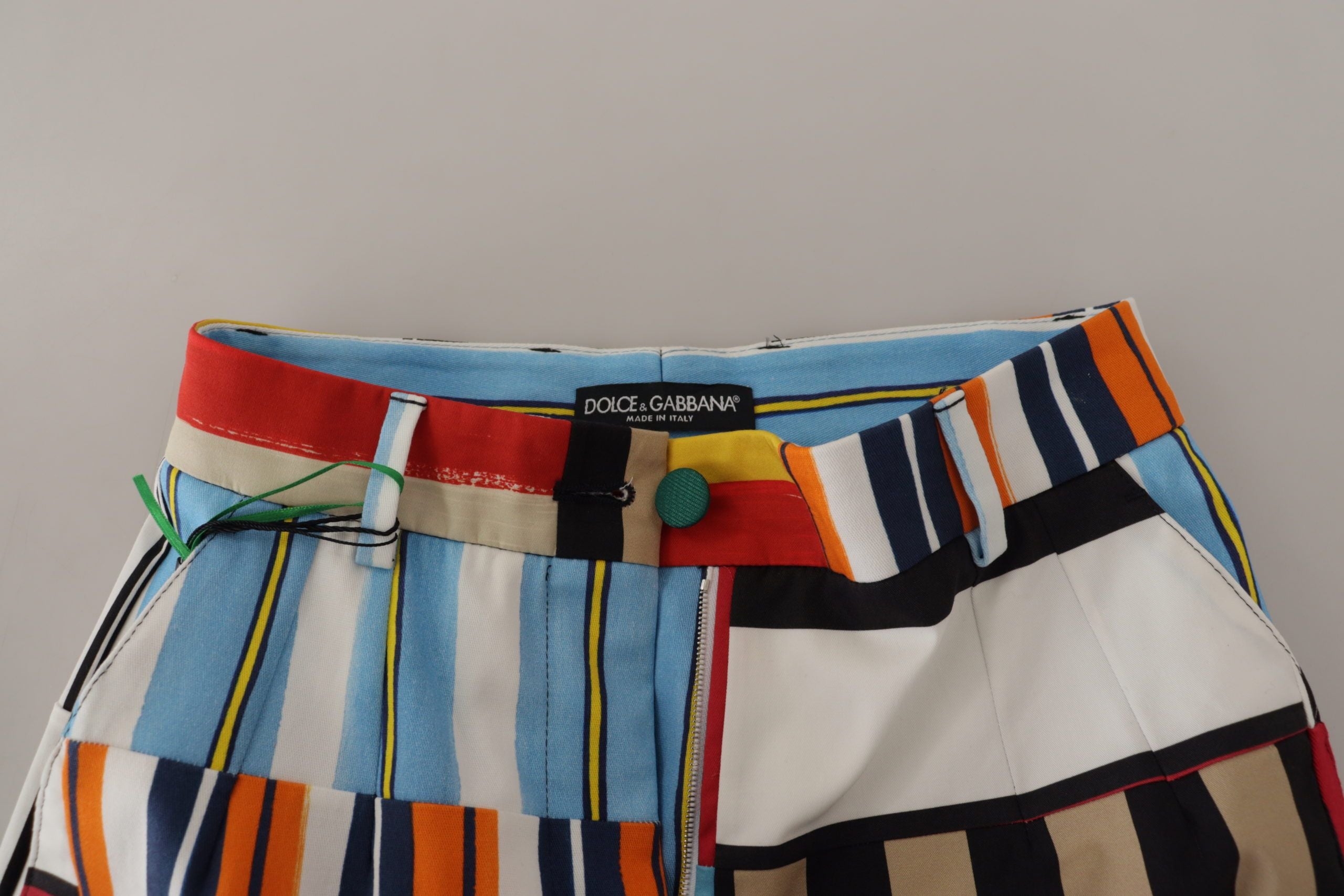 Dolce &amp; Gabbana Elegante gestreifte Hose mit hoher Taille