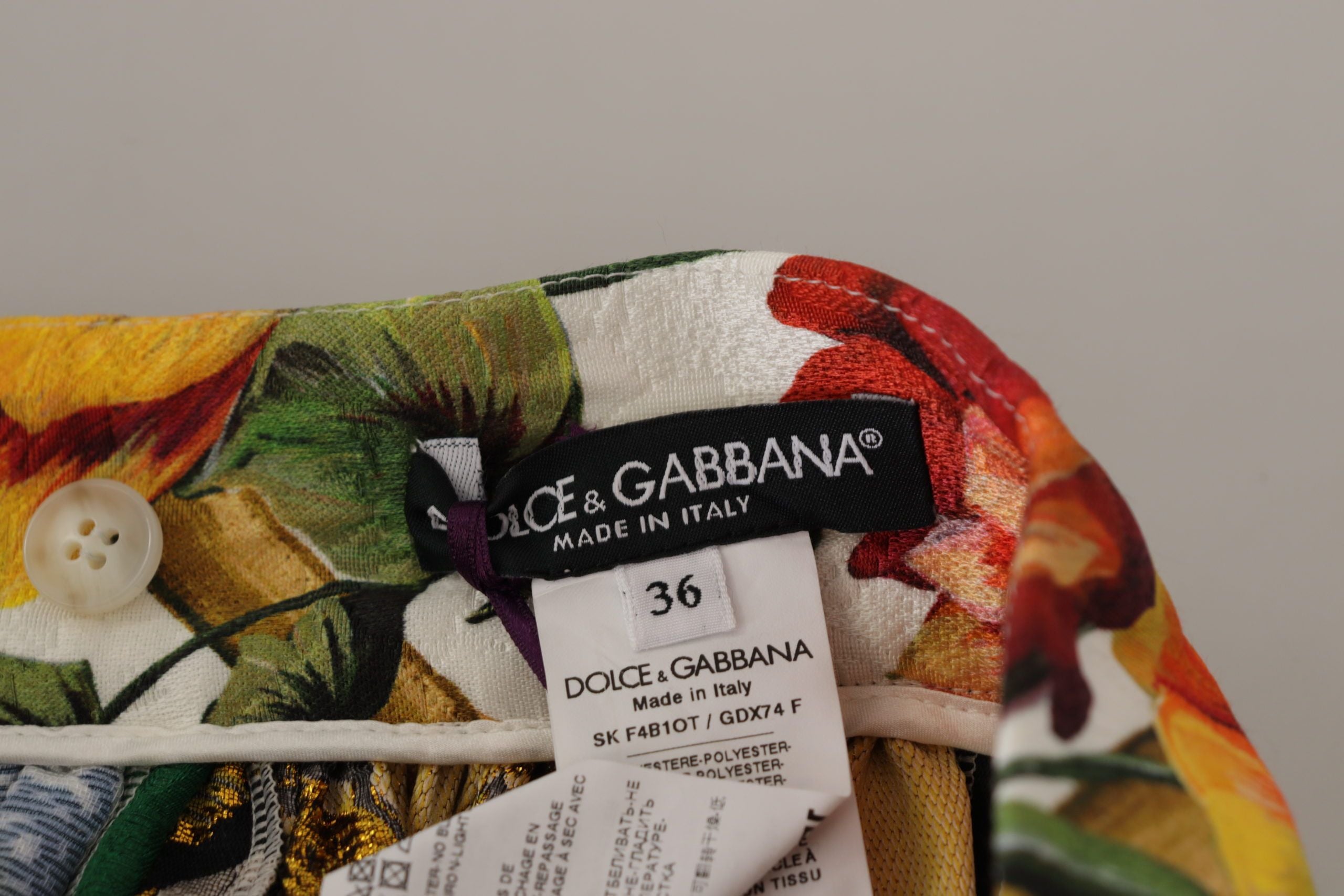 Jupe longue taille haute Dolce &amp; Gabbana à motifs siciliens