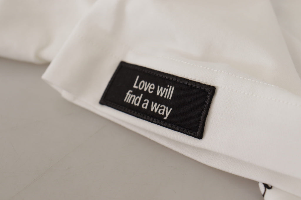 Dolce &amp; Gabbana Elegantes Baumwoll-T-Shirt mit Rundhalsausschnitt und Blumenmuster