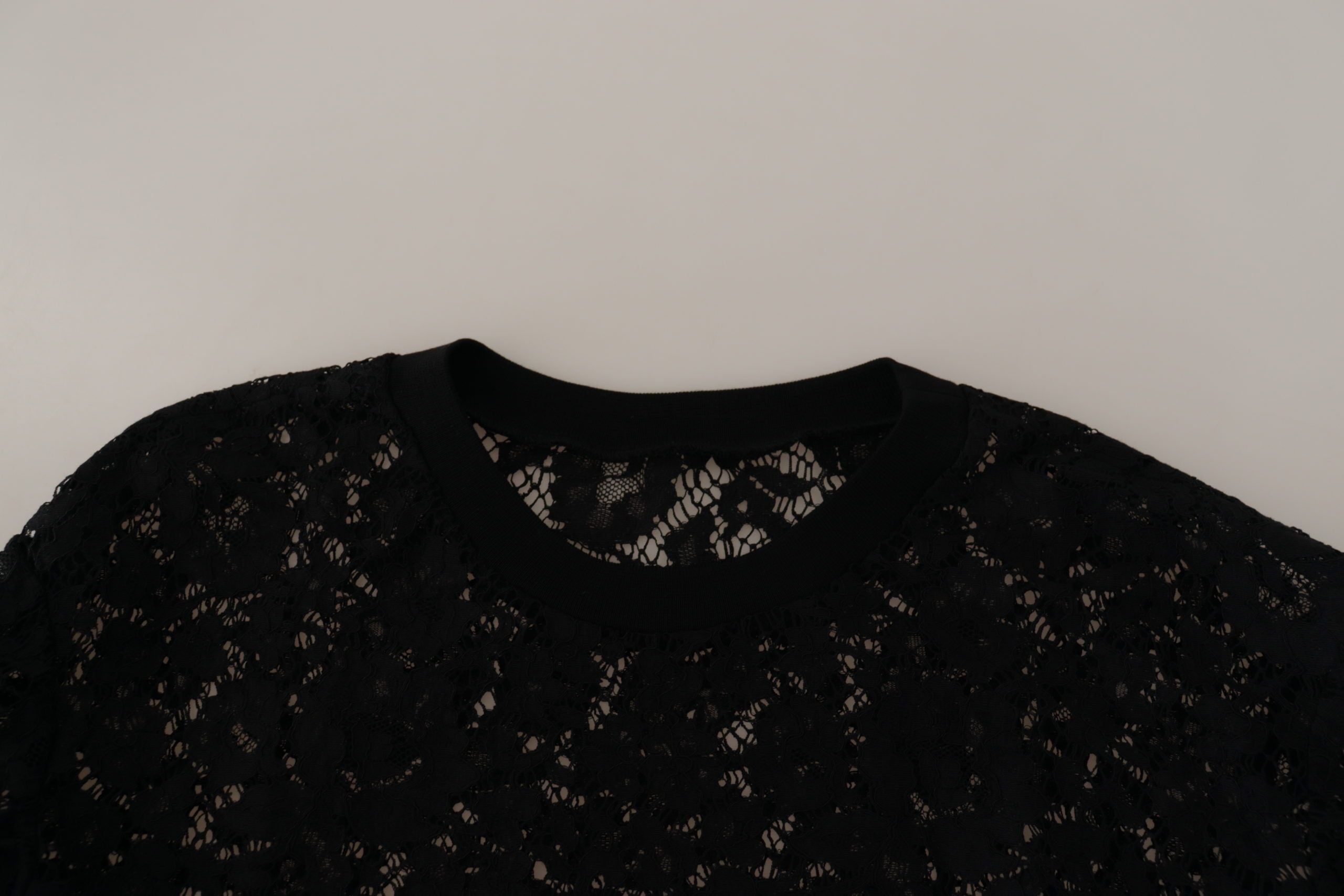 Dolce &amp; Gabbana Elegantes schwarzes Langarm-Bluse-Top