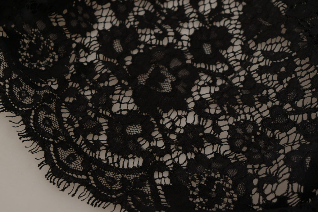 Dolce &amp; Gabbana Elegantes schwarzes Langarm-Bluse-Top