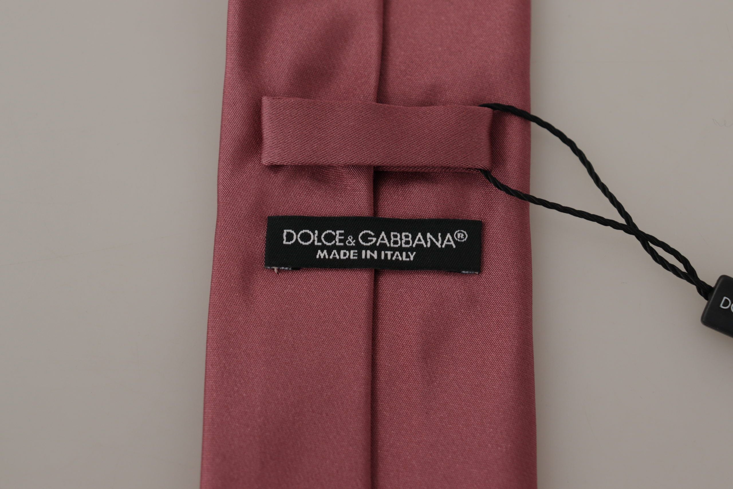 Dolce &amp; Gabbana Elegante rosa Seidenfliege