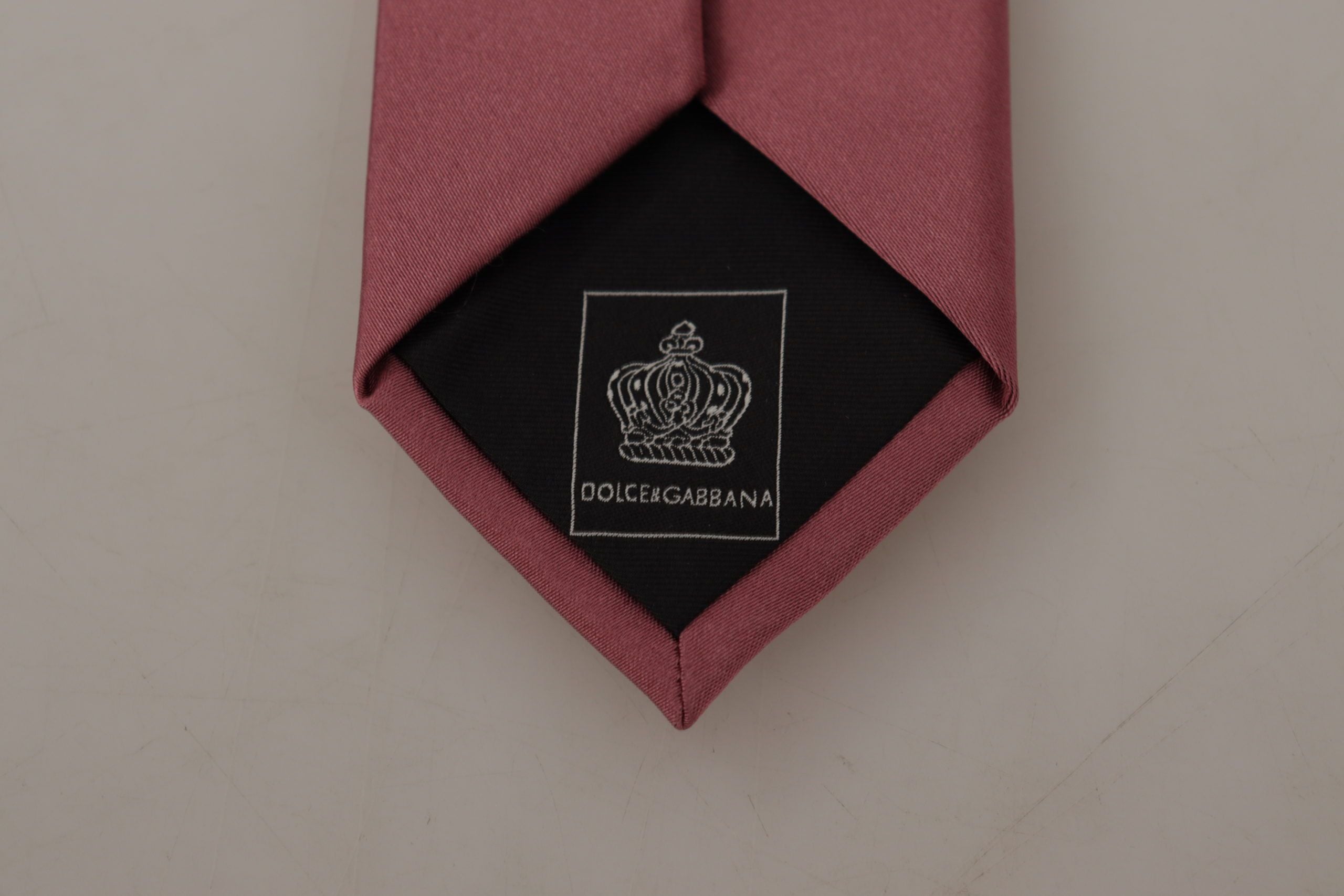 Dolce &amp; Gabbana Elegante rosa Seidenfliege