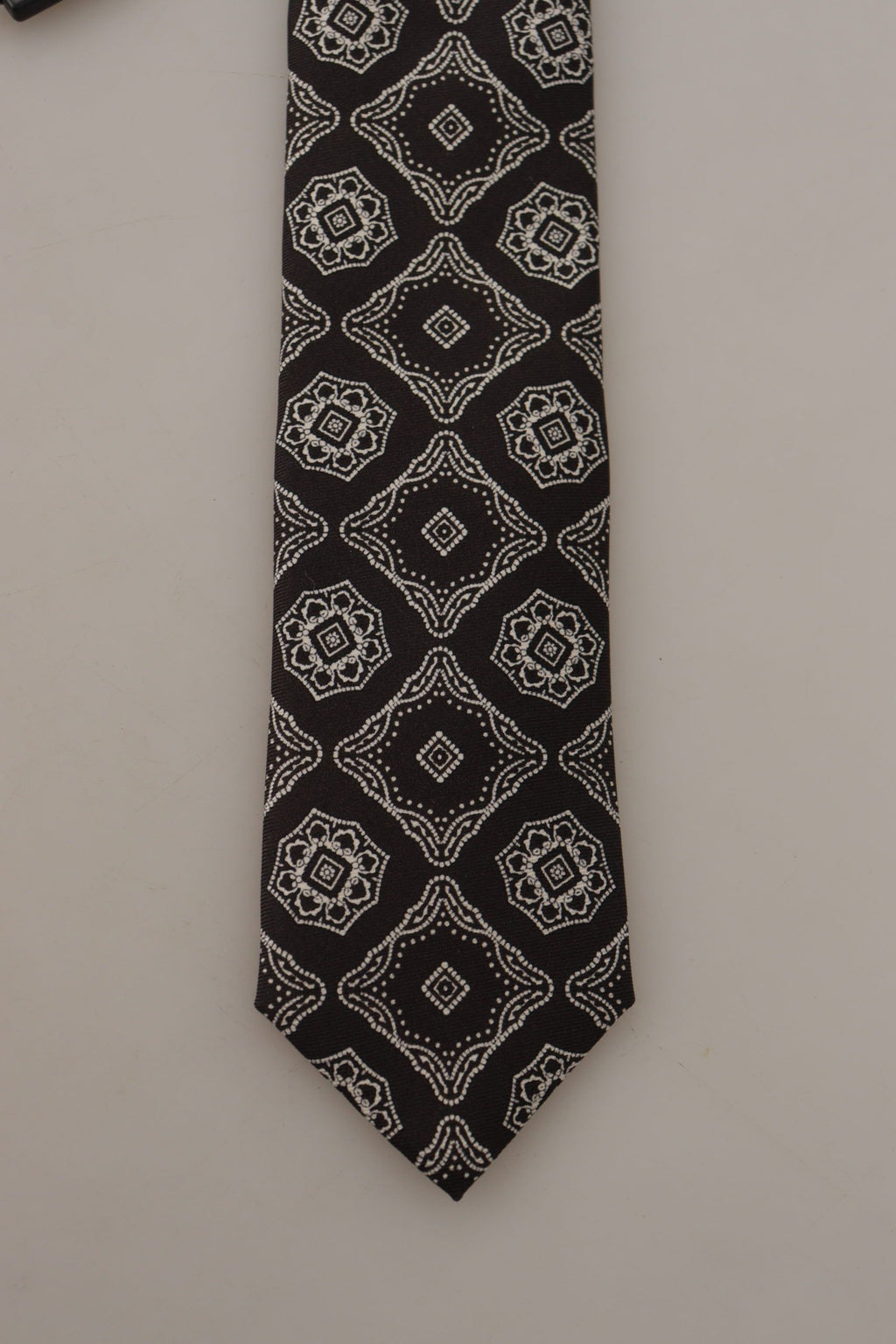 Dolce &amp; Gabbana Elegante geometrische Seidenfliege