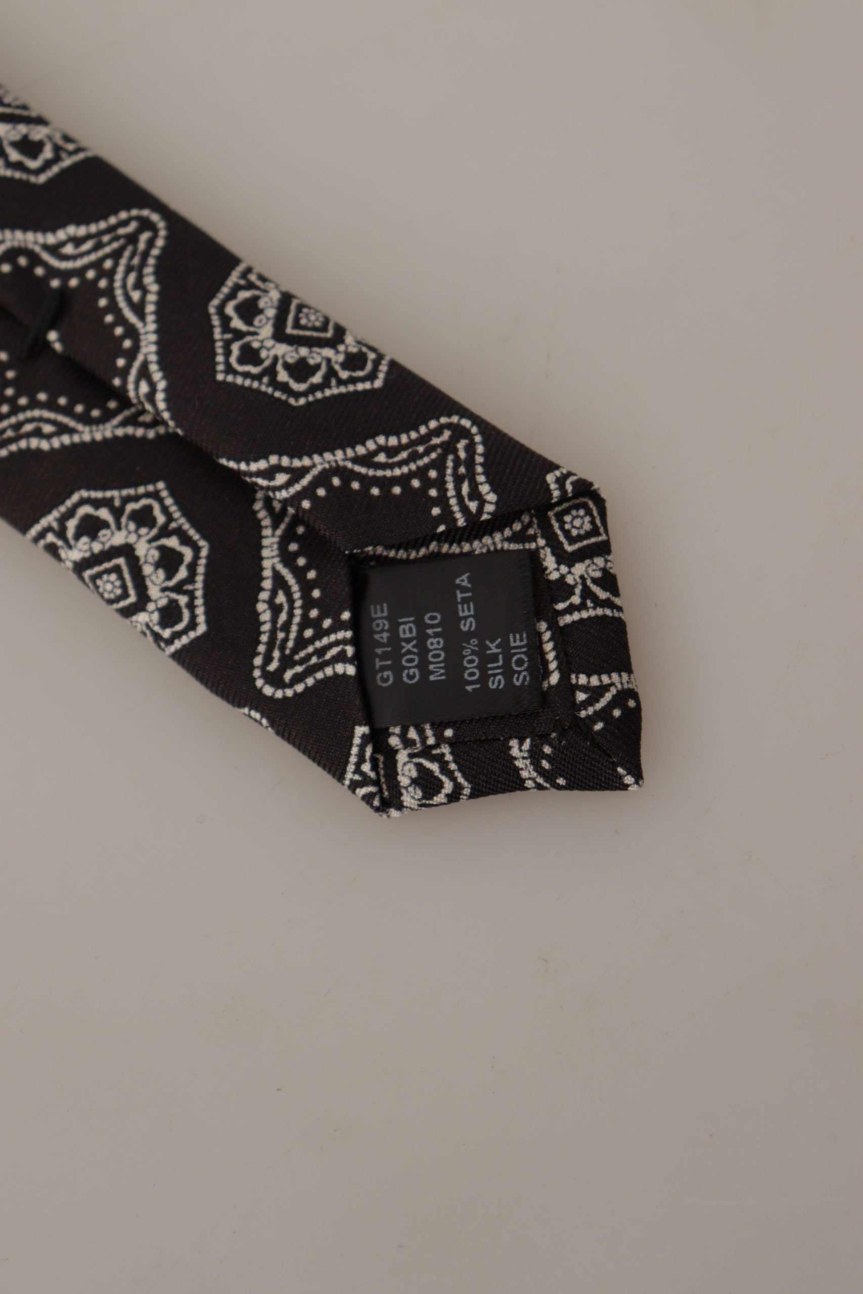 Dolce &amp; Gabbana Elegante geometrische Seidenfliege