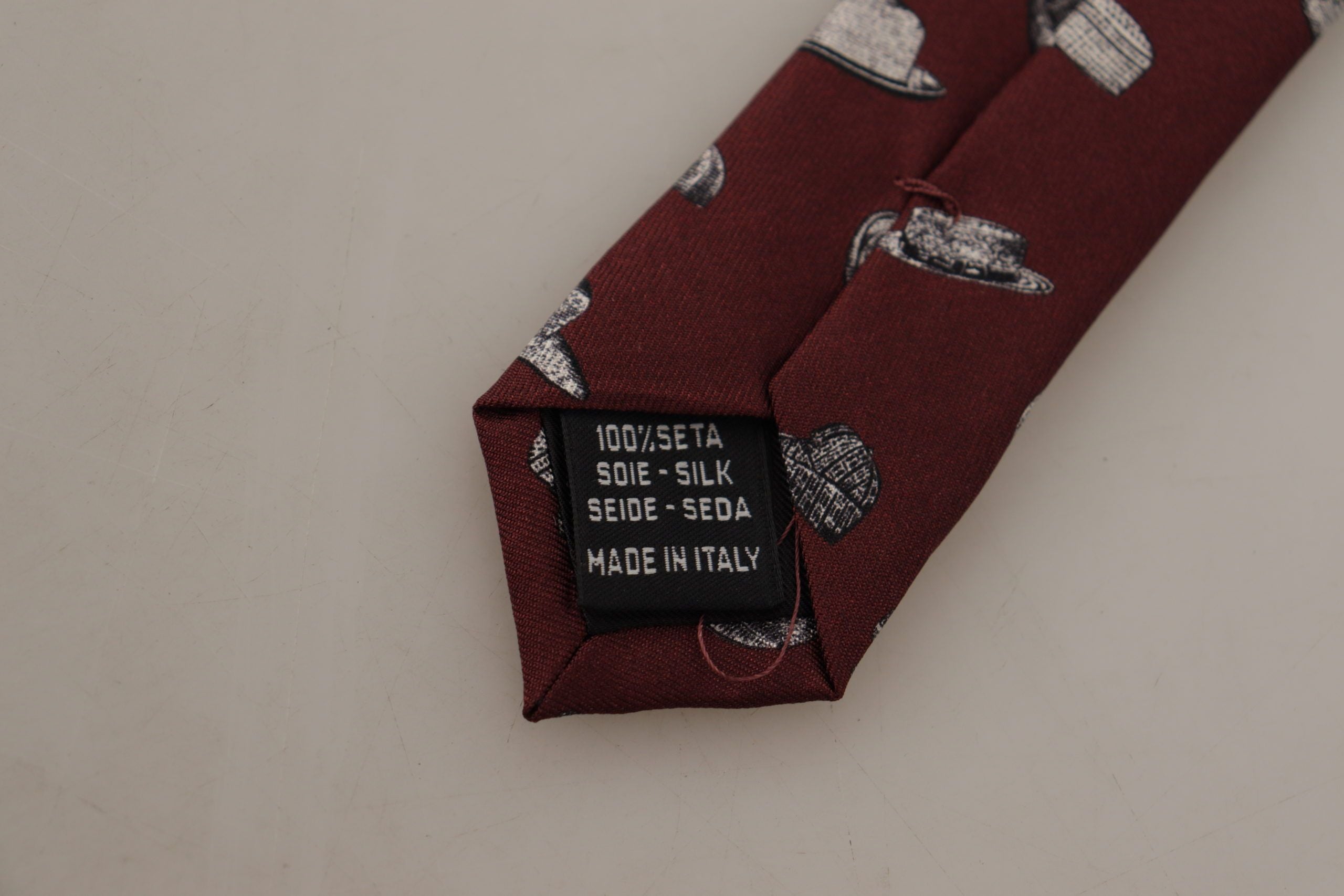 Dolce &amp; Gabbana Kastanienbraune Elegance Seidenkrawatte