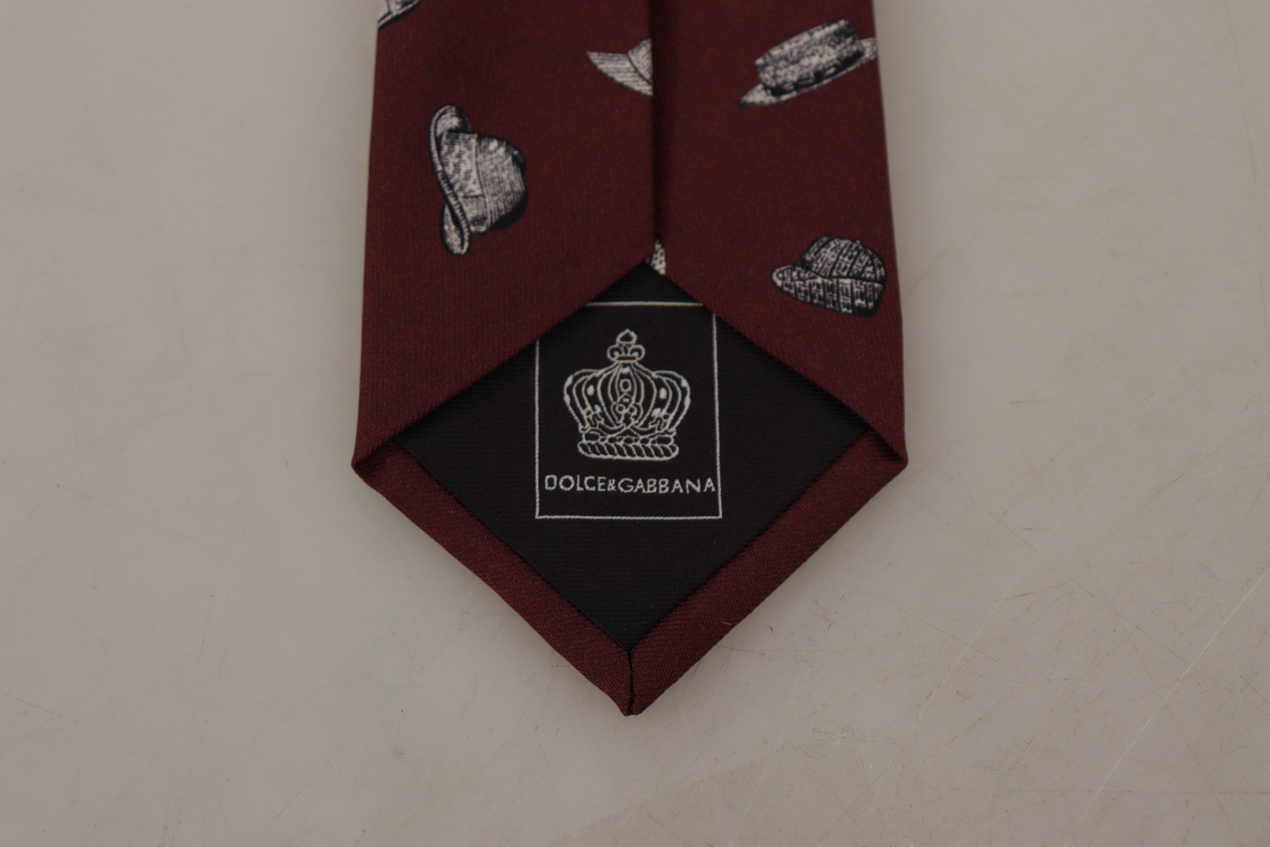 Dolce &amp; Gabbana Kastanienbraune Elegance Seidenkrawatte