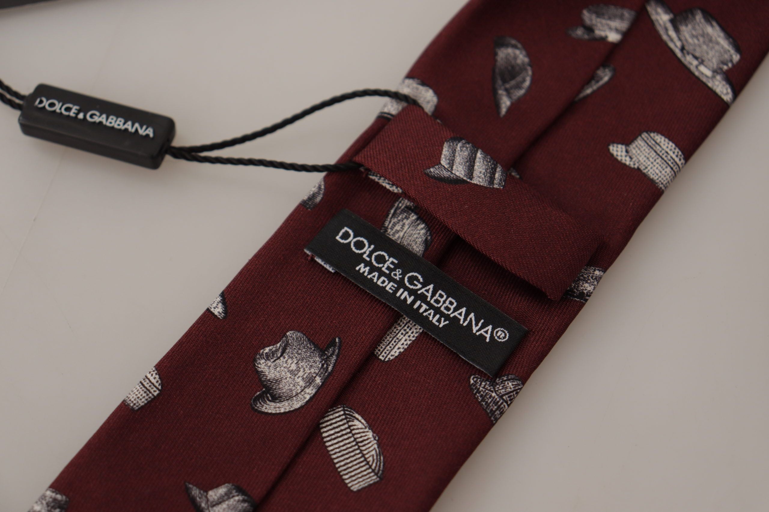 Dolce &amp; Gabbana Kastanienbraune Elegance Seidenkrawatte