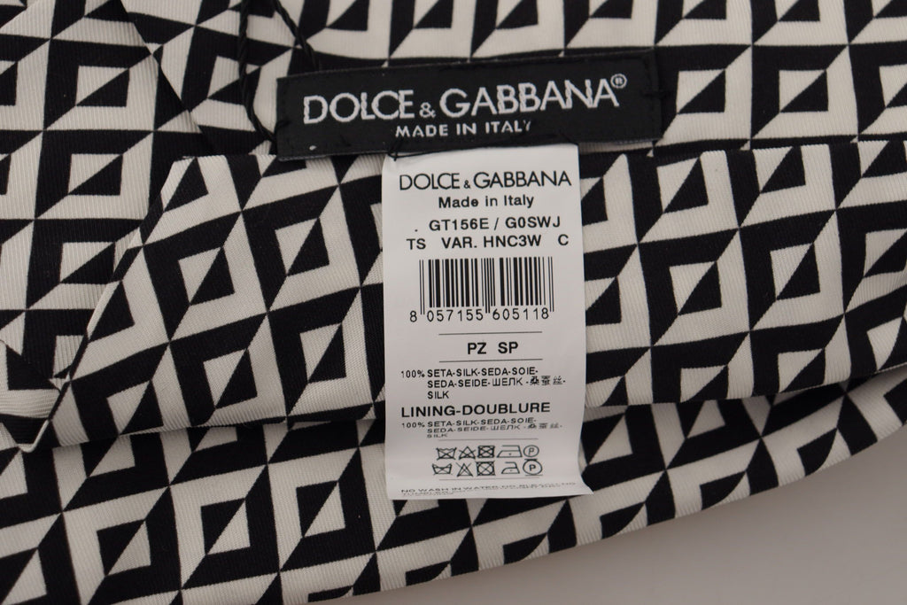 Dolce &amp; Gabbana – Elegante schwarze Seidenkrawatte für den adretten Gentleman
