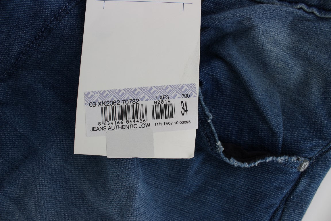 Acht Slim Fit Blue Wash Italienischer Denim