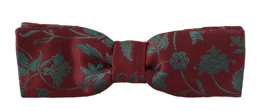 Dolce &amp; Gabbana – Elegante, kastanienbraune, gemusterte Fliege