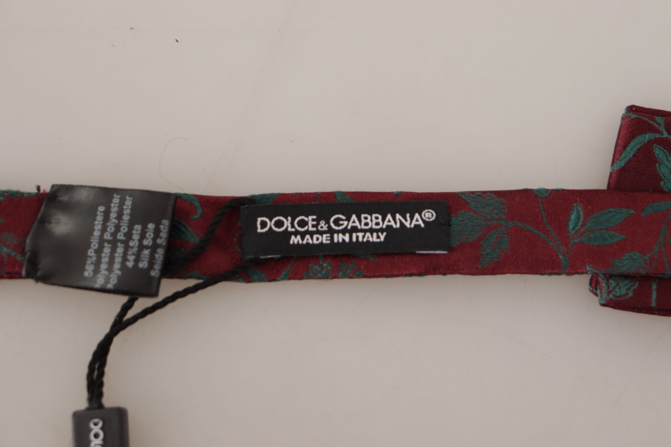 Dolce &amp; Gabbana – Elegante, kastanienbraune, gemusterte Fliege