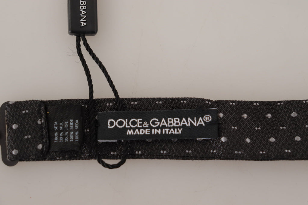 Dolce &amp; Gabbana Elegante Seidenfliege mit Punkten