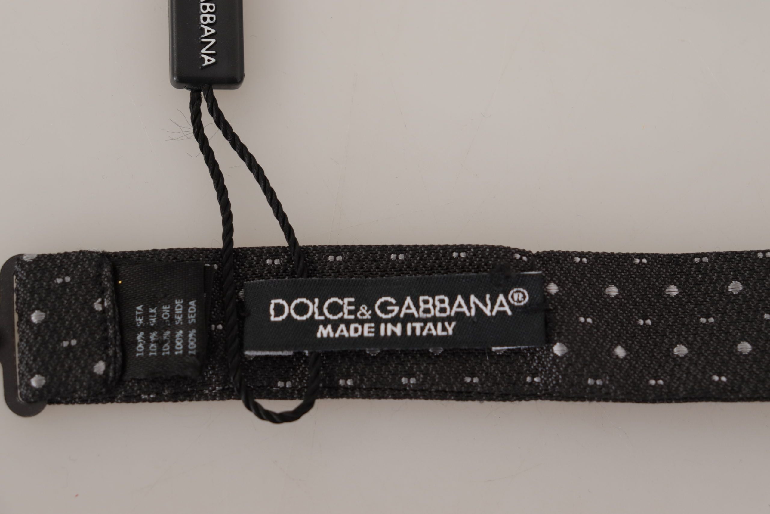 Dolce &amp; Gabbana Elegante Seidenfliege mit Punkten