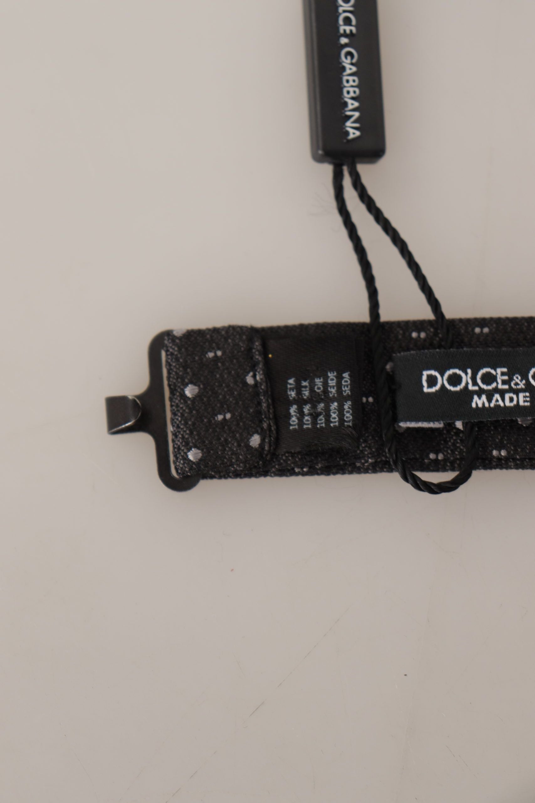 Dolce &amp; Gabbana Elegante Seidenfliege mit Punkten