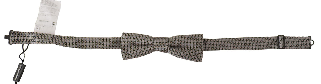 Dolce &amp; Gabbana Elegante schwarze Seidenfliege