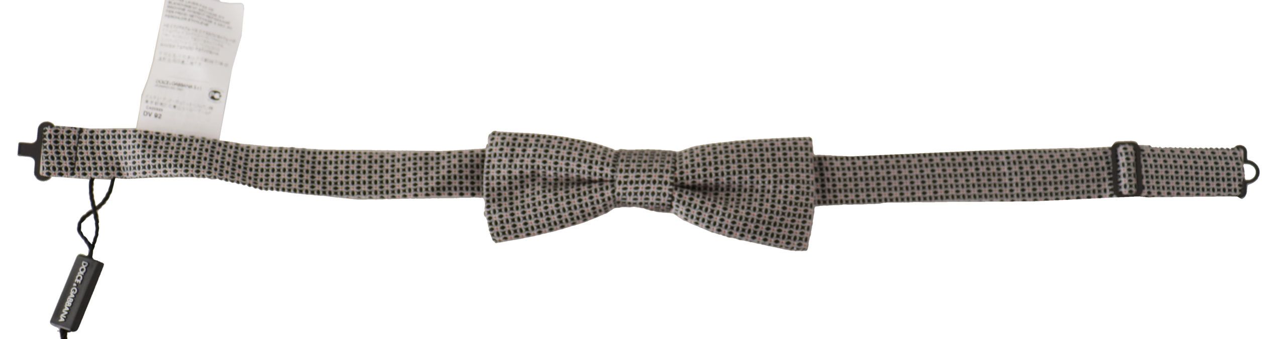Dolce &amp; Gabbana Elegante schwarze Seidenfliege