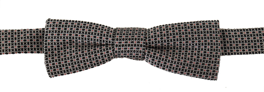 Dolce &amp; Gabbana Elegante schwarze Seidenfliege