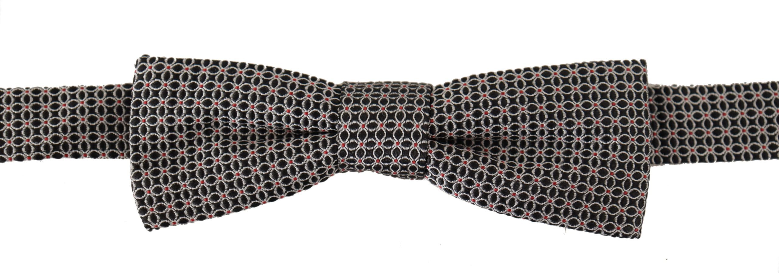 Dolce &amp; Gabbana Elegante schwarze Seidenfliege