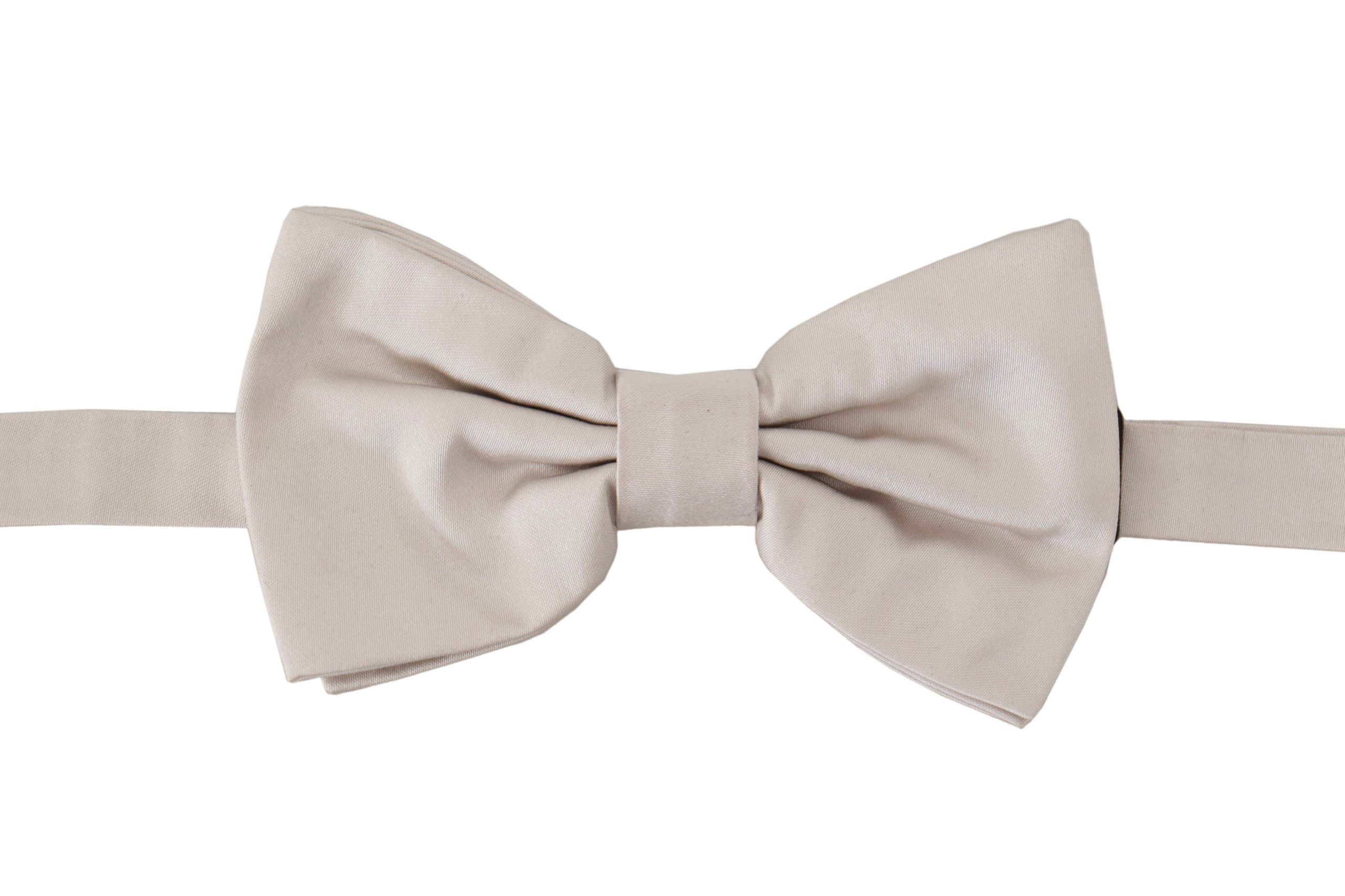 Dolce &amp; Gabbana – Exquisite graue Seidenfliege