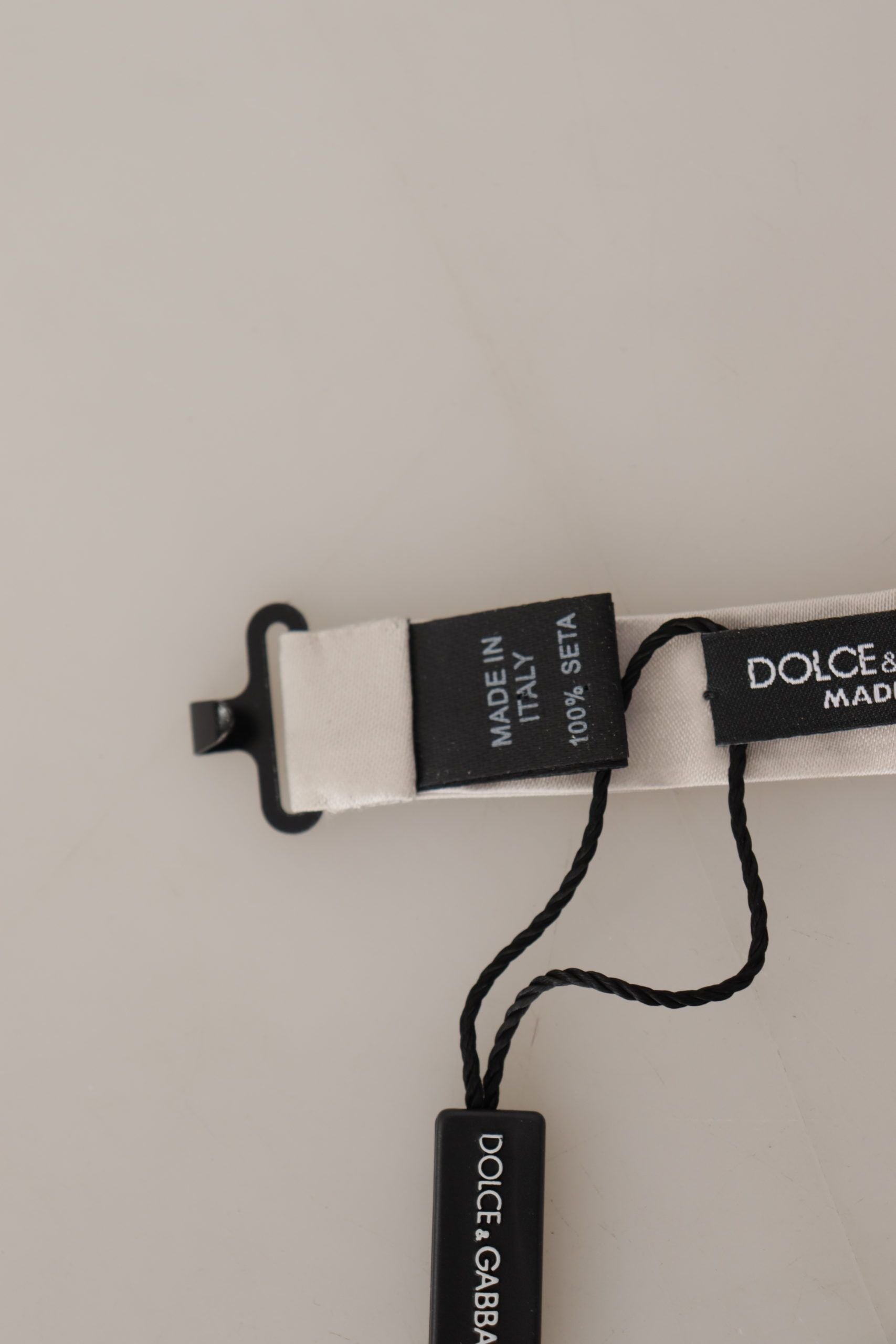 Dolce &amp; Gabbana – Exquisite graue Seidenfliege