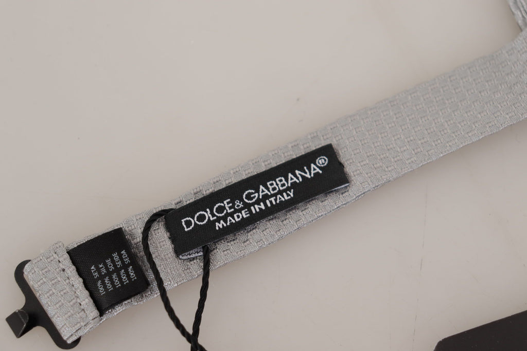 Dolce &amp; Gabbana Schicke graue Seidenfliege
