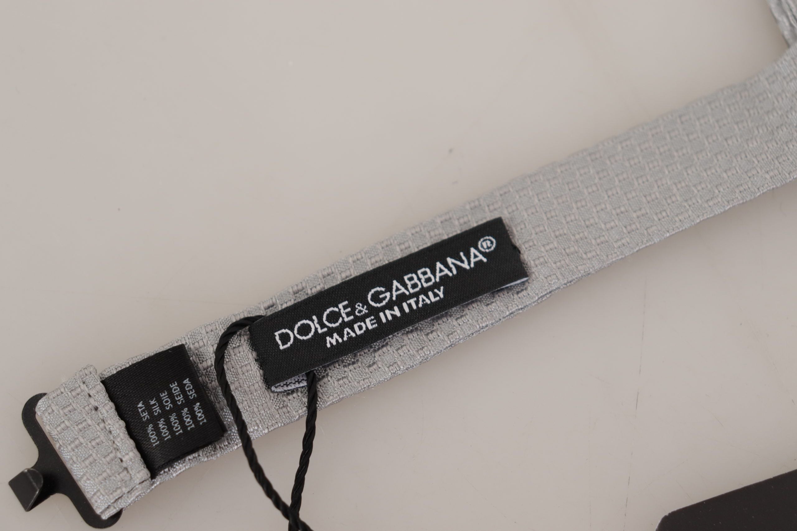Dolce &amp; Gabbana Schicke graue Seidenfliege