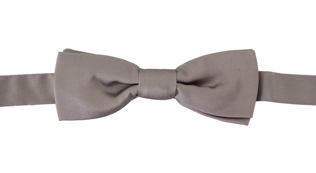 Dolce &amp; Gabbana – Elegante silberne Seidenfliege für den anspruchsvollen Abend