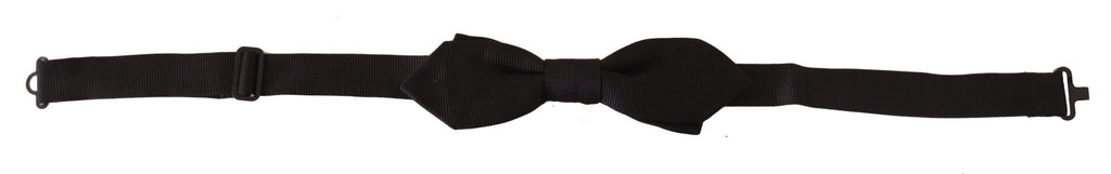 Dolce &amp; Gabbana Elegante schwarze Seidenfliege