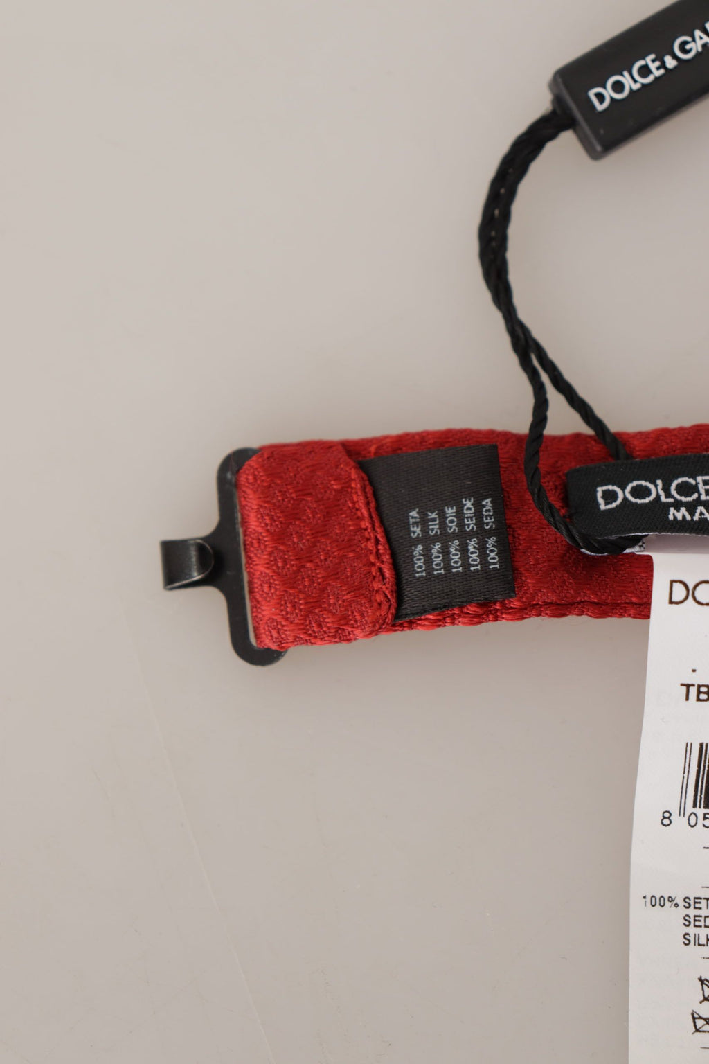 Dolce &amp; Gabbana Elegante rote Seidenfliege