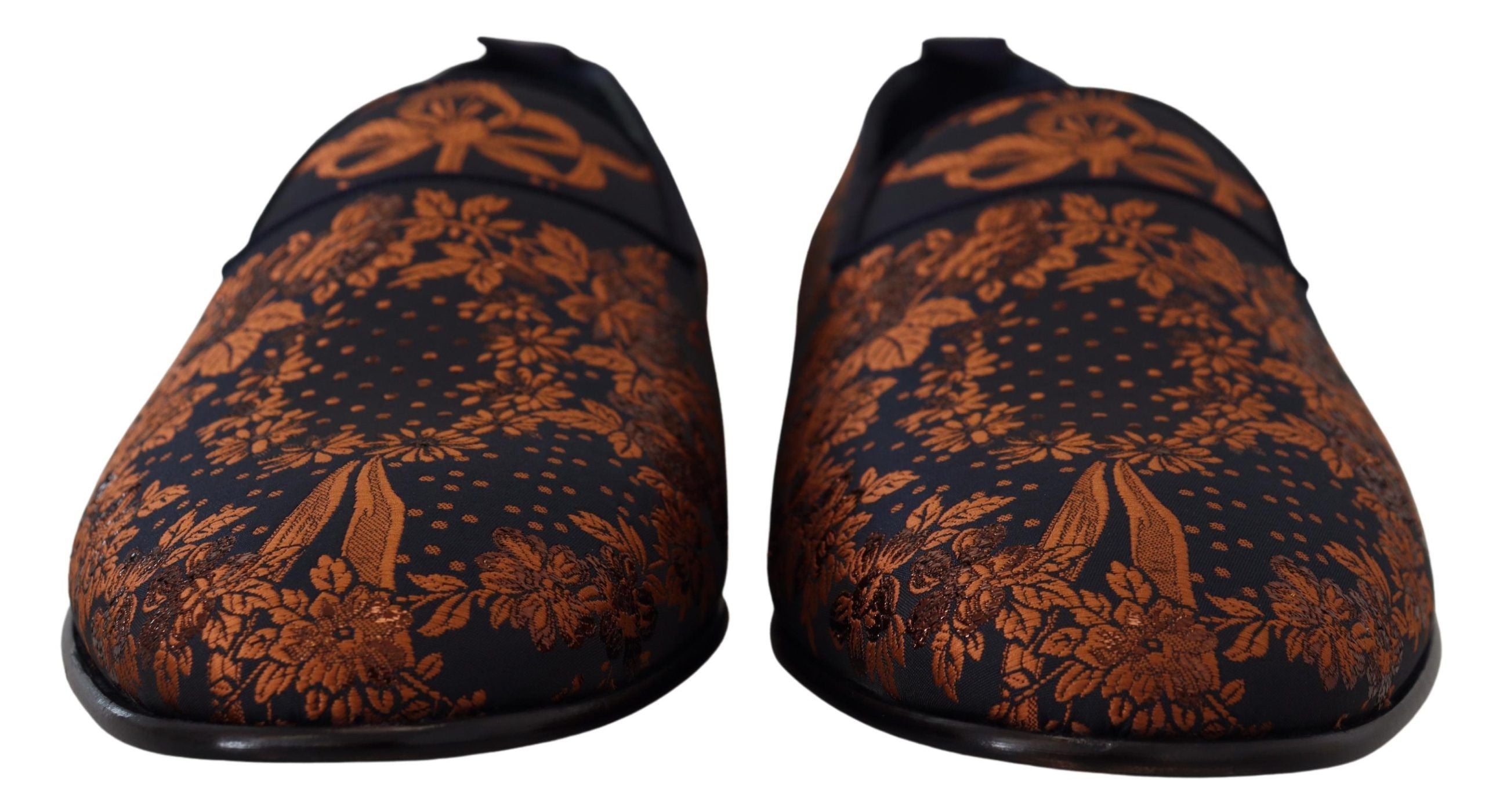 Mocassins élégants à enfiler à motif floral Dolce &amp; Gabbana