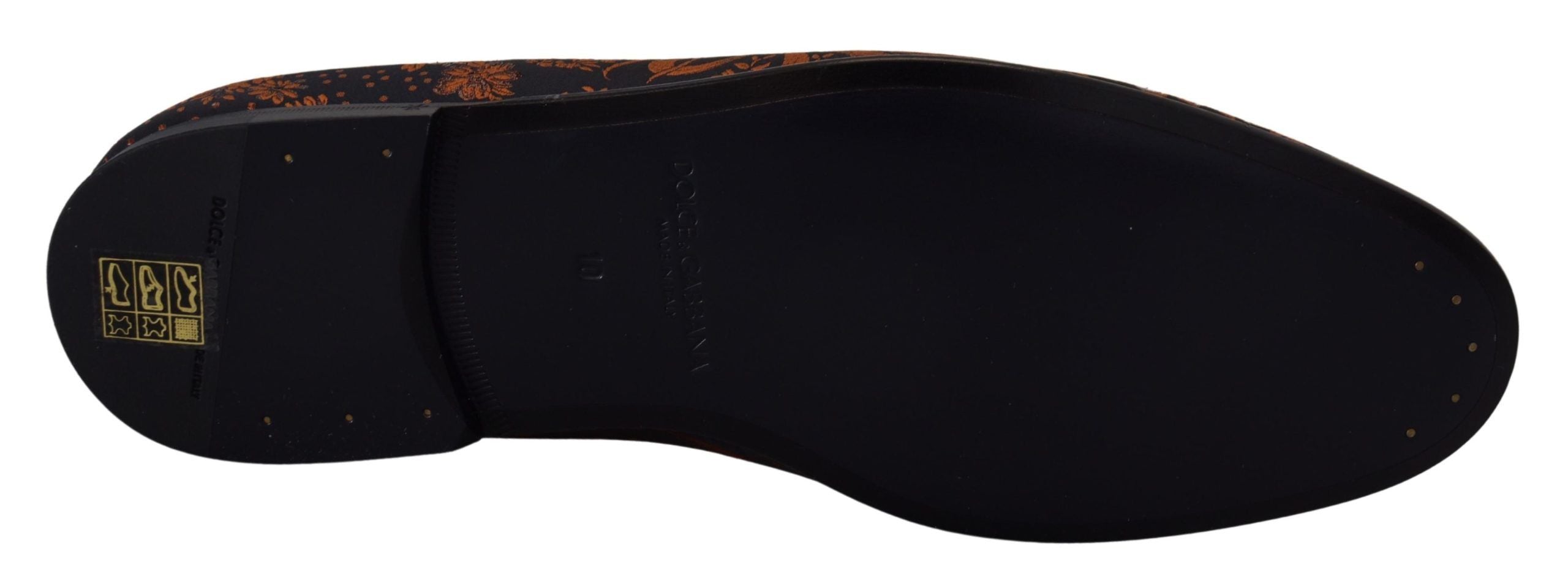 Mocassins élégants à enfiler à motif floral Dolce &amp; Gabbana