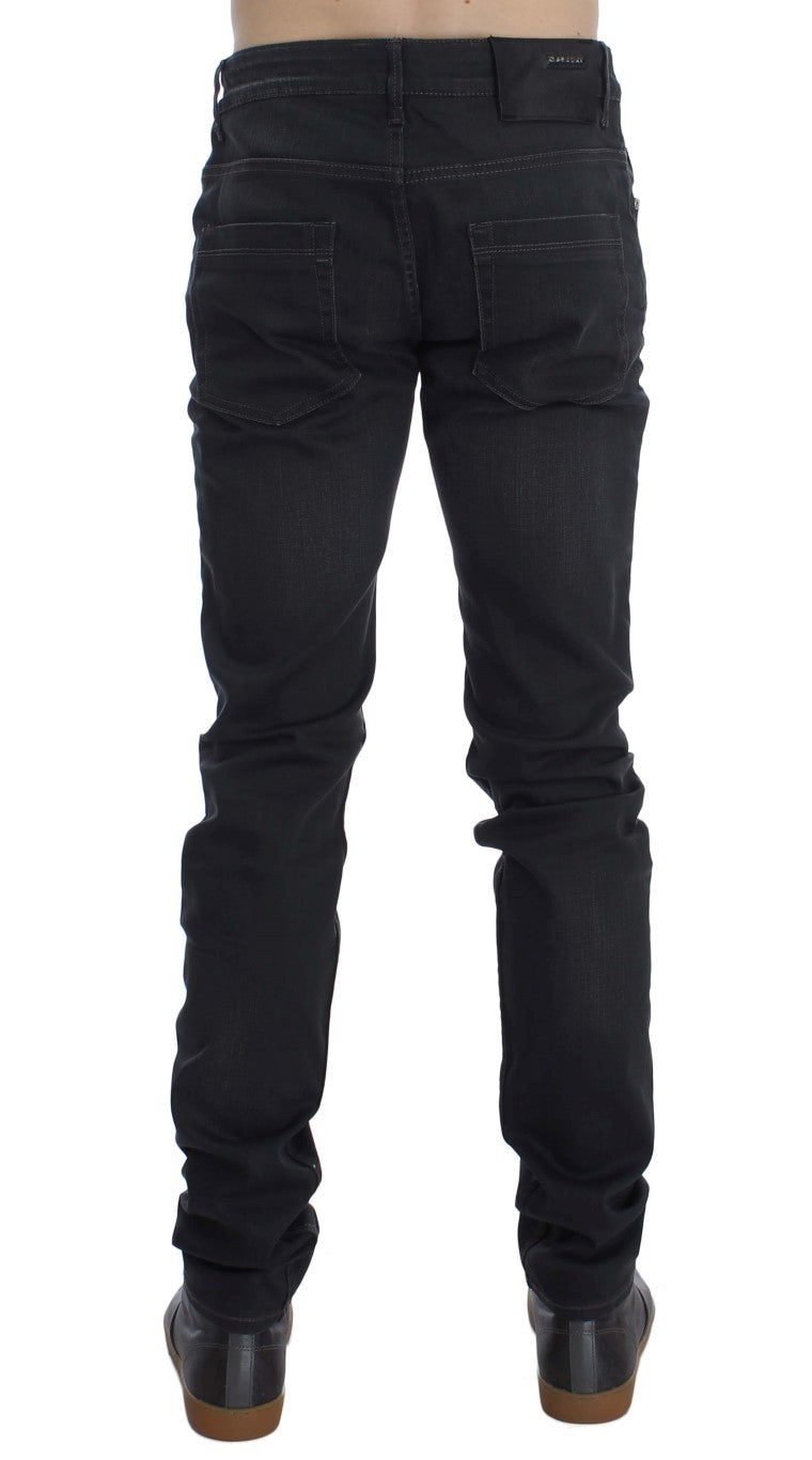 Acht Sleek Grey Slim Fit Herren-Premium-Denim