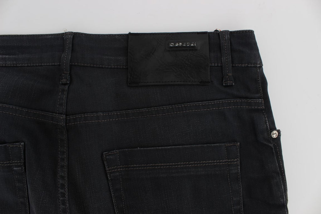 Acht Sleek Grey Slim Fit Herren-Premium-Denim