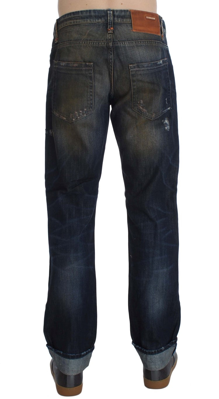 Acht Elegante Straight Fit Herren Denim Jeans