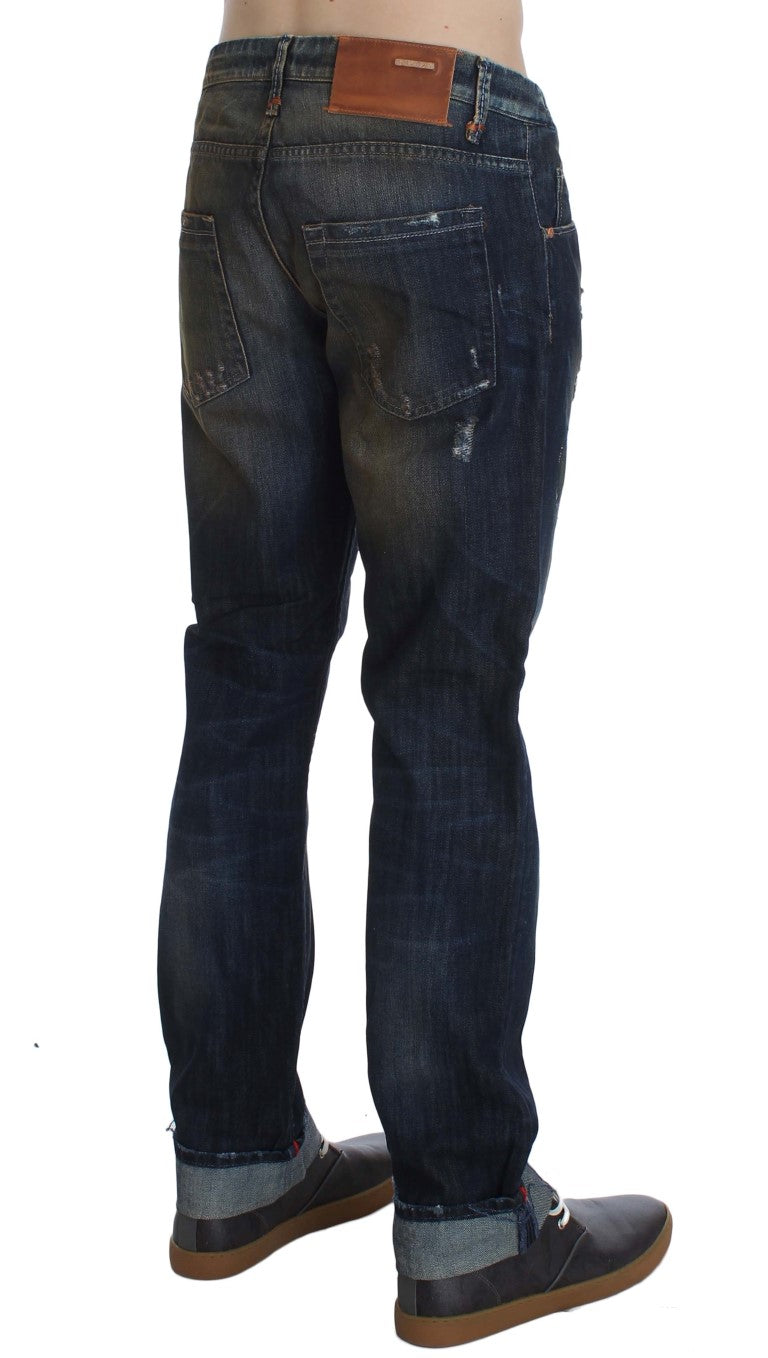Acht Elegante Straight Fit Herren Denim Jeans