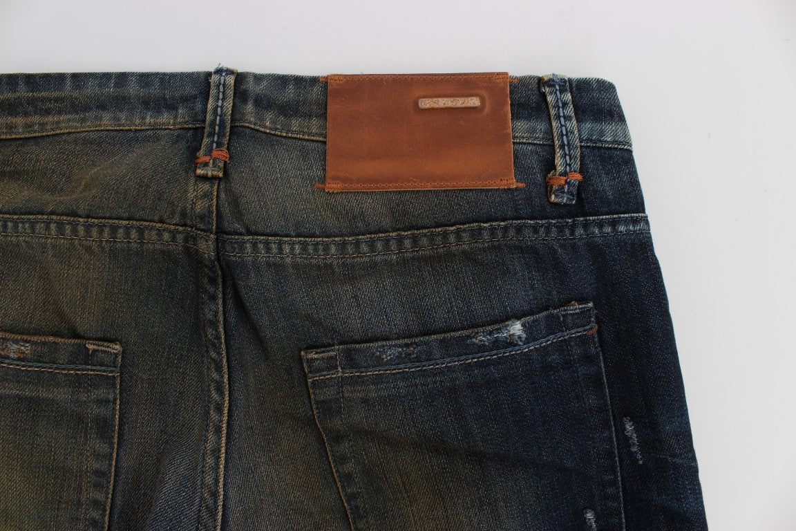 Acht Elegante Straight Fit Herren Denim Jeans