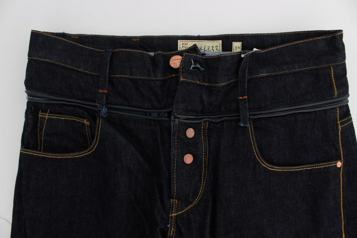 Acht Elegante Straight Fit Herren Luxus Jeans
