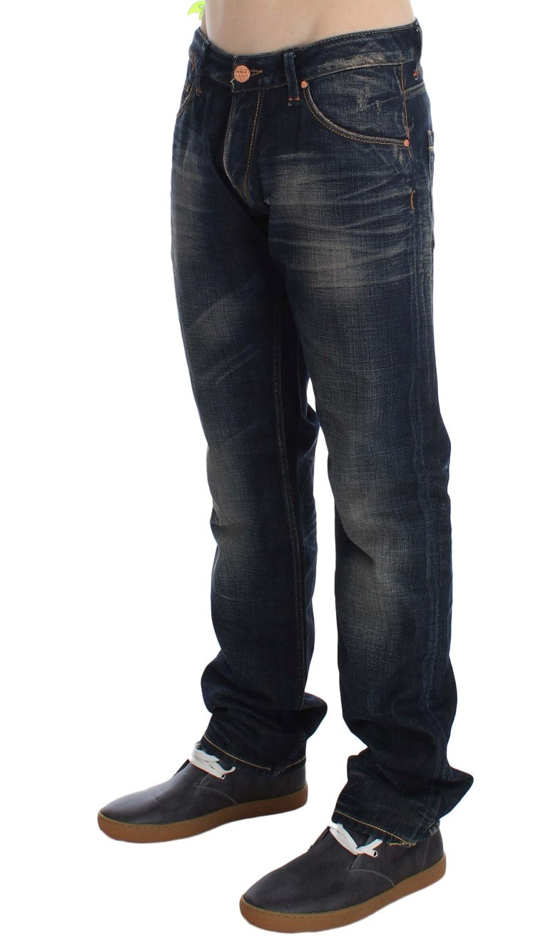 Acht Elegante Straight Fit Low Waist Herren Jeans