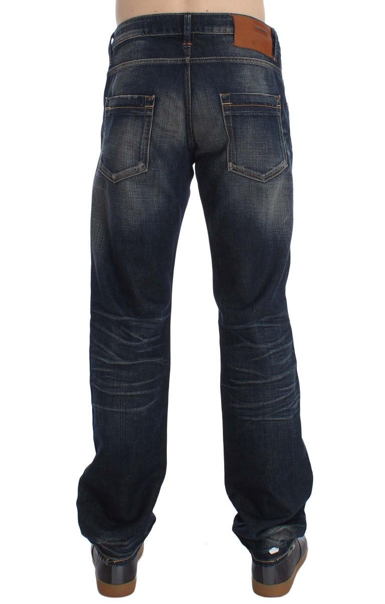 Acht Elegante Straight Fit Low Waist Herren Jeans