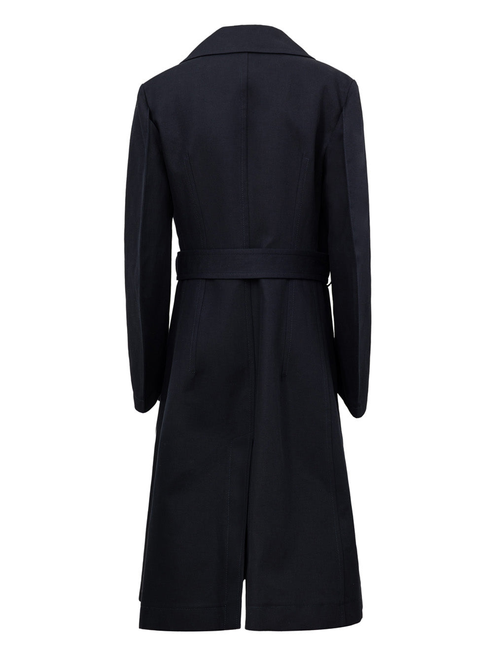 Double Cotton Canvas Trench Coat in Bottega Veneta Blue