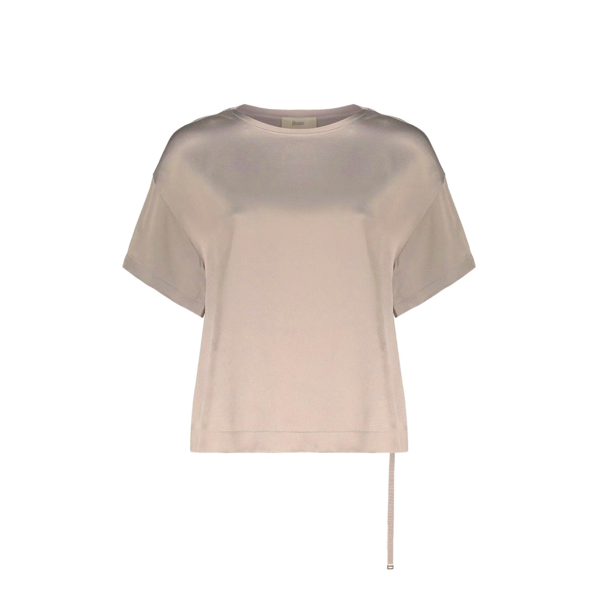 Herno  asymmetric short-sleeve blouse