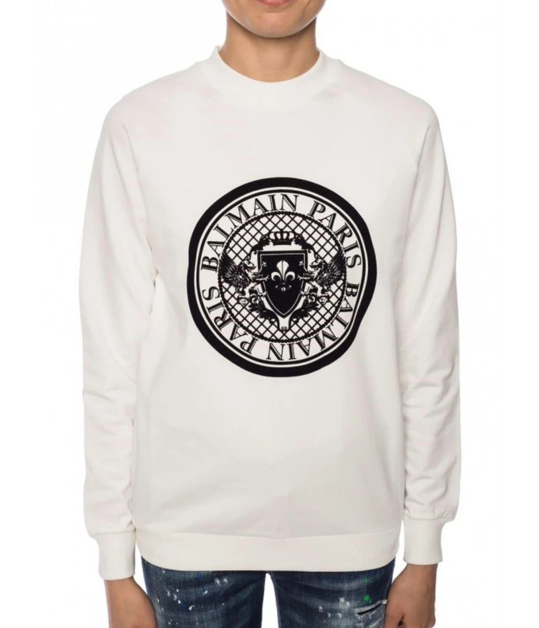 Balmain Sweatshirts White Man