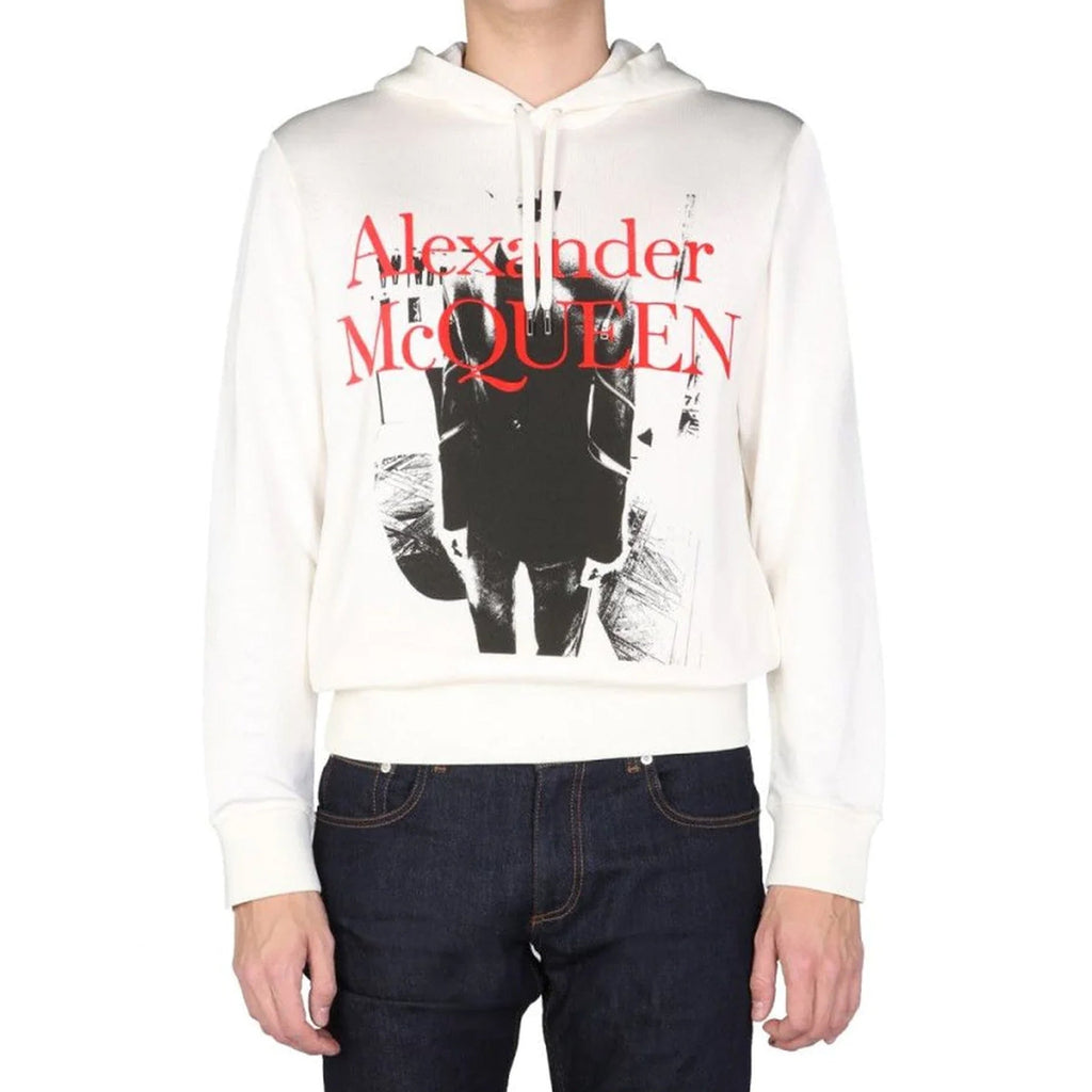 Alexander McQueen Hoodie Logo Sweatshirt - MEN CLOTHING - ALEXANDER MCQUEEN - Tluxy New