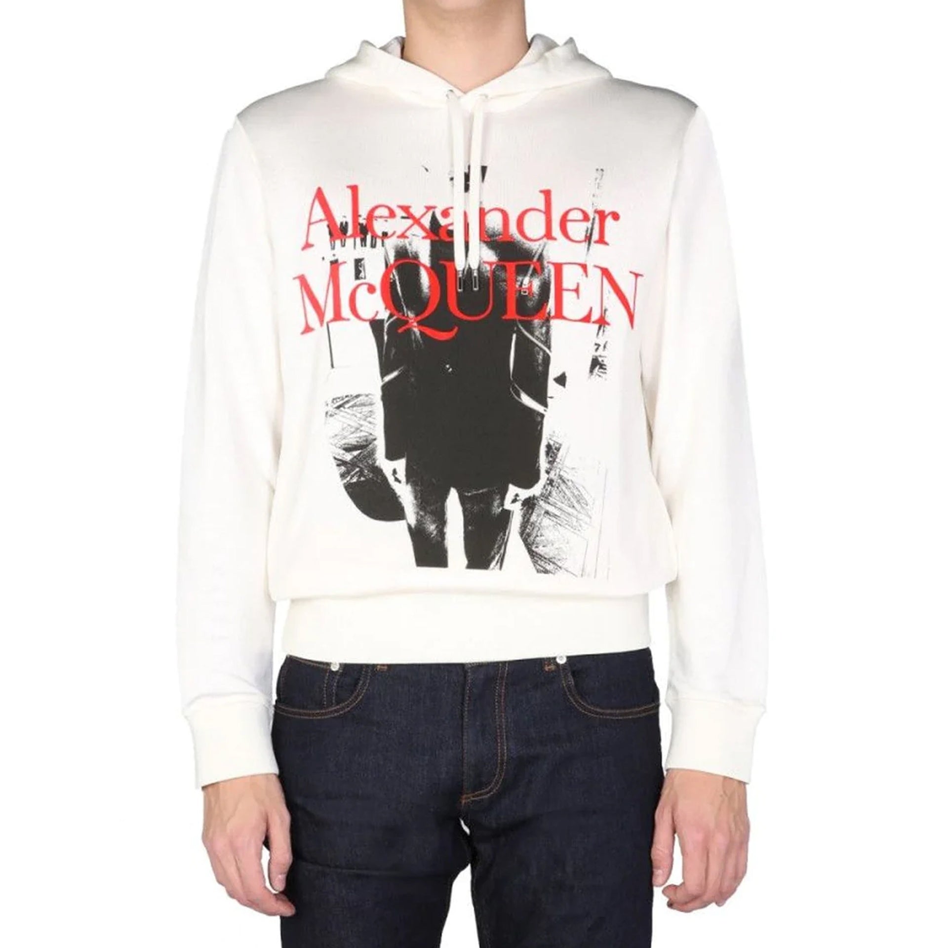 Alexander McQueen Hoodie Logo Sweatshirt - MEN CLOTHING - ALEXANDER MCQUEEN - Tluxy New