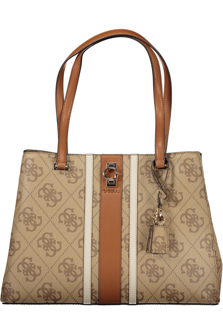GUESS JEANS WOMEN&#39;S BEIGE BAG