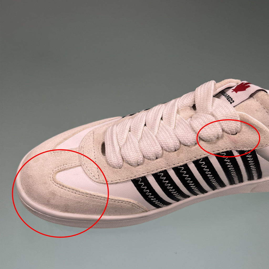 Dsquared2 Open Back Leather Sneakers